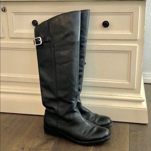 Coach Black Leather Joele Boots